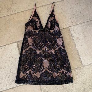 Night Shimmers Free People Sequined Mini Dress